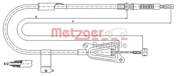 Cable Pull, parking brake (17.0125)