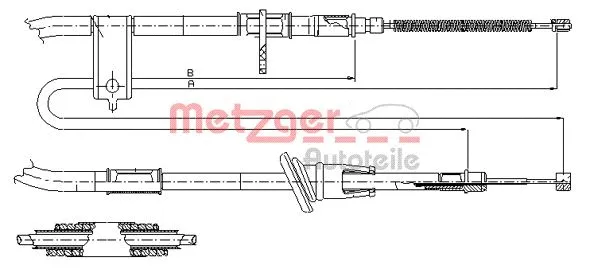 Cable Pull, parking brake (17.2512)