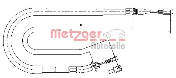 Cable Pull, parking brake (10.9873)