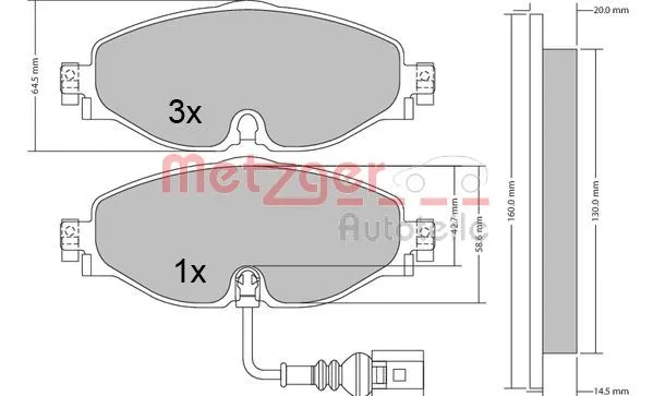 Brake Pad Set, disc brake