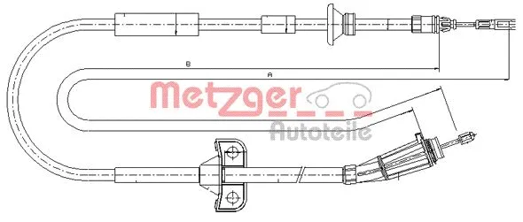 Cable Pull, parking brake (10.8066)