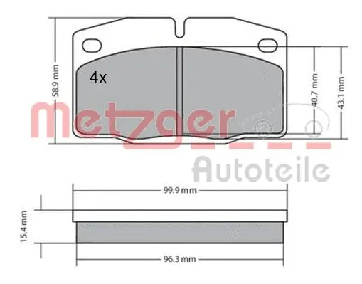 Brake Pad Set, disc brake