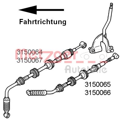 Cable Pull, manual transmission (3150067)