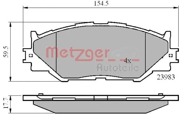 Brake Pad Set, disc brake