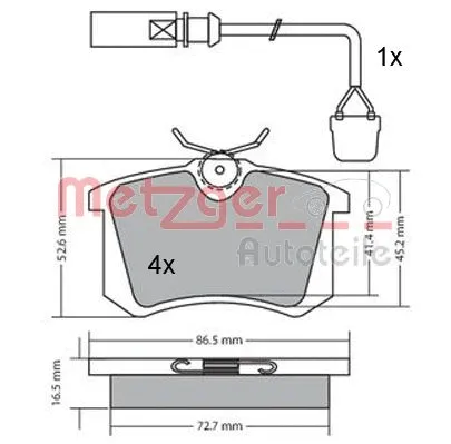 Brake Pad Set, disc brake