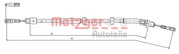 Cable Pull, parking brake (10.9513)