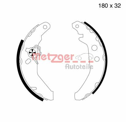 Brake Shoe Set (MG 501)