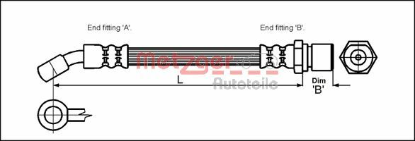 Brake Hose (4110608)