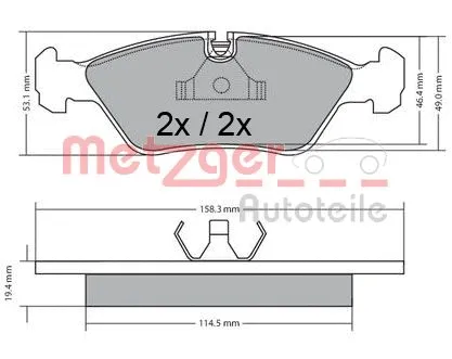 Brake Pad Set, disc brake