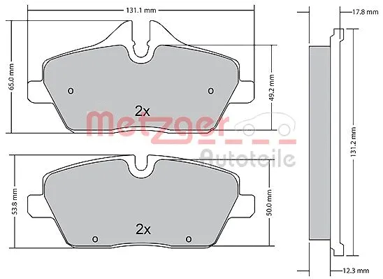 Brake Pad Set, disc brake (1170826)
