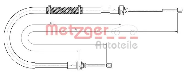 Cable Pull, parking brake (10.6895)