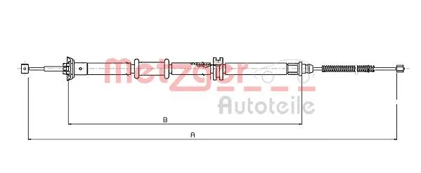 Cable Pull, parking brake (12.0730)