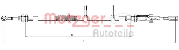 Cable Pull, parking brake (10.4740)