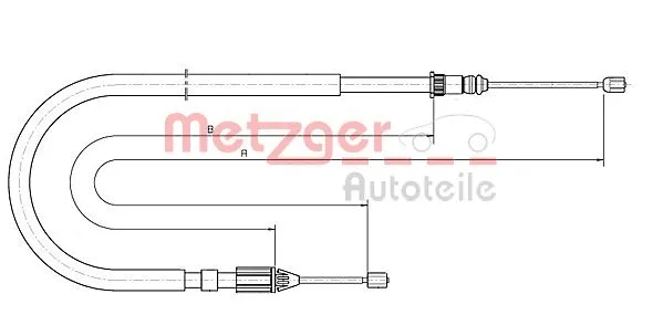 Cable Pull, parking brake (10.6684)