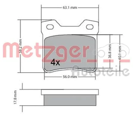 Brake Pad Set, disc brake