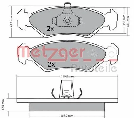 Brake Pad Set, disc brake