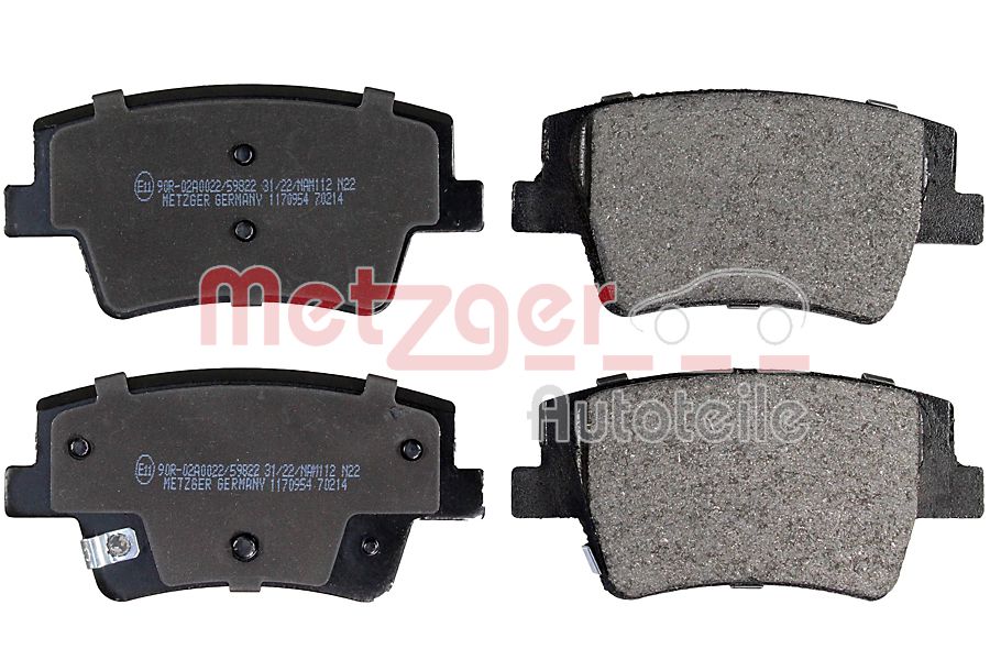 Brake Pad Set, disc brake (1170954)