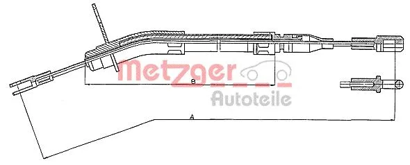 Cable Pull, parking brake (10.935)