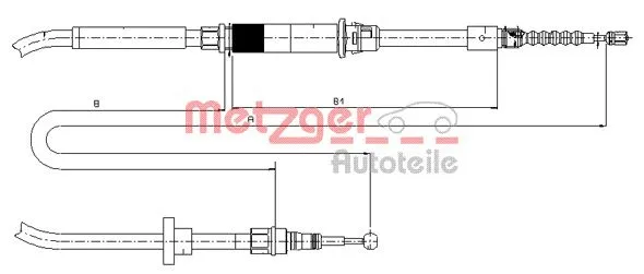 Cable Pull, parking brake (10.7484)