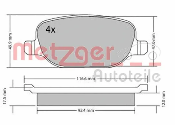 Brake Pad Set, disc brake