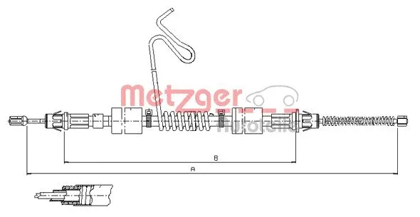 Cable Pull, parking brake (11.5577)