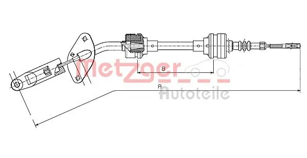 Cable Pull, clutch control (622.10)