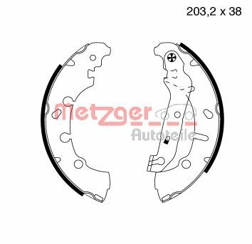 Brake Shoe Set (MG 814)