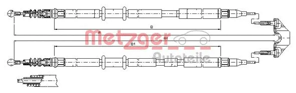 Cable Pull, parking brake (11.5953)