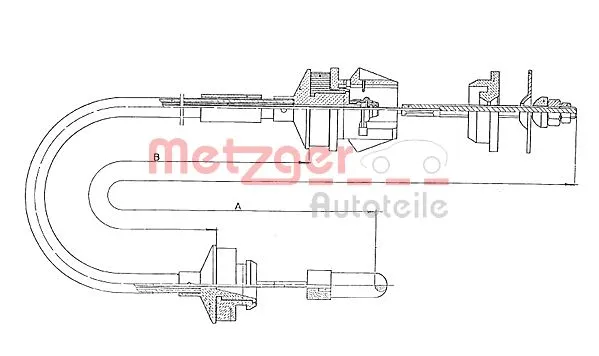 Cable Pull, clutch control (11.3034)
