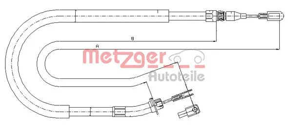 Cable Pull, parking brake (10.9874)