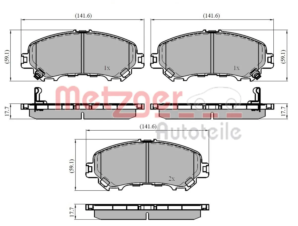 Brake Pad Set, disc brake