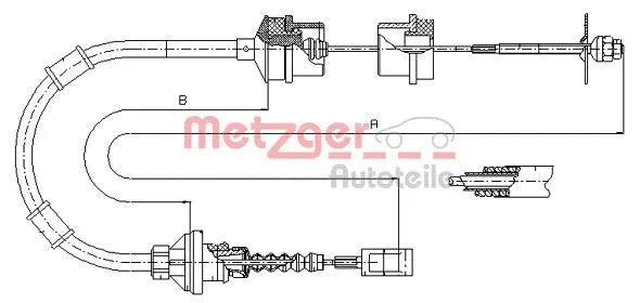 Cable Pull, clutch control (1172.7)