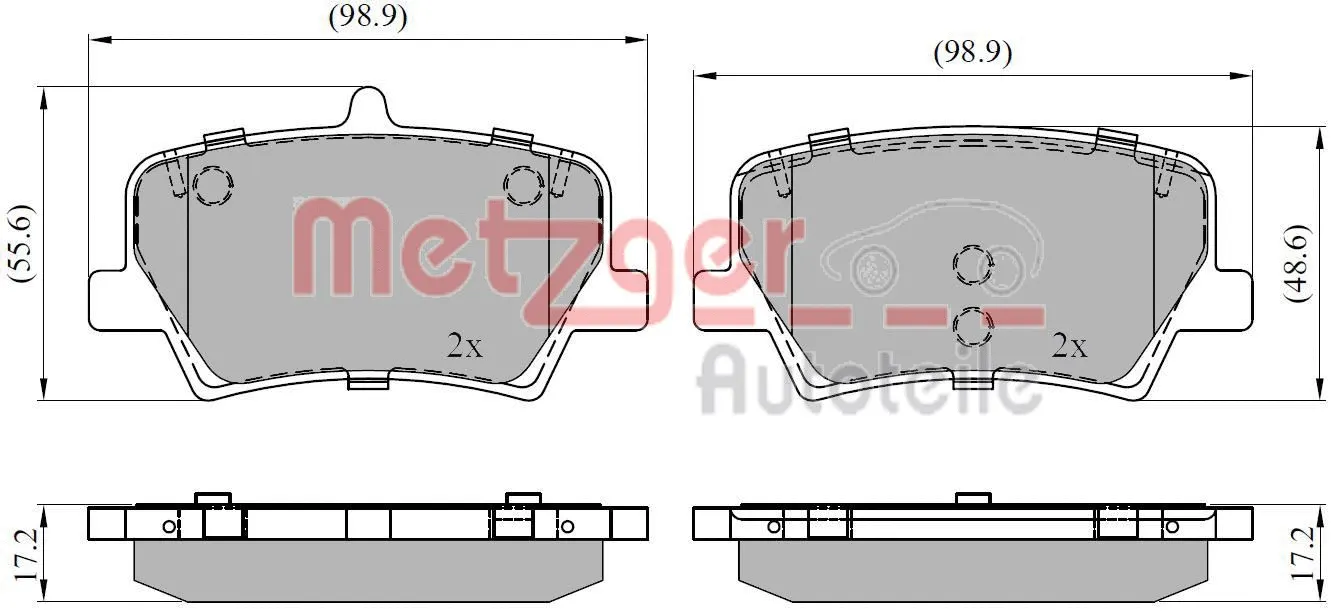 Brake Pad Set, disc brake (1170945)
