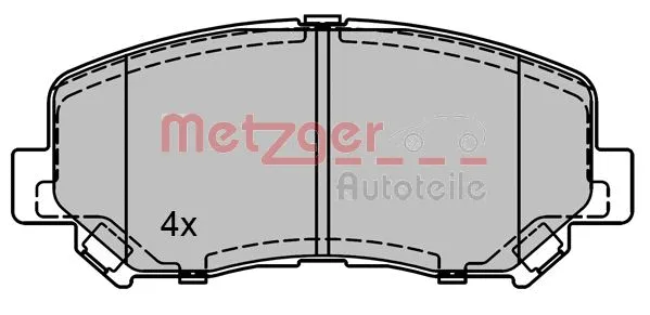 Brake Pad Set, disc brake (1170788)