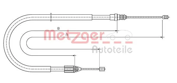 Cable Pull, parking brake (10.6696)