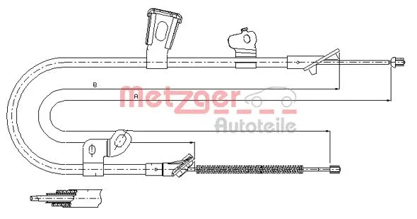 Cable Pull, parking brake (17.1074)