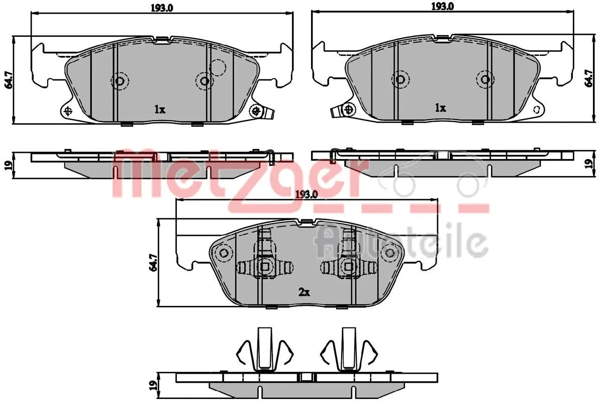 Brake Pad Set, disc brake