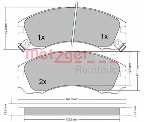 Brake Pad Set, disc brake