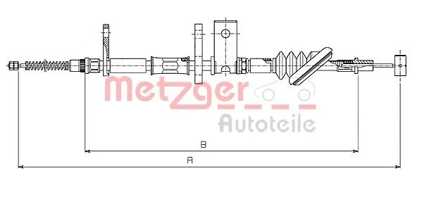 Cable Pull, parking brake (17.5020)
