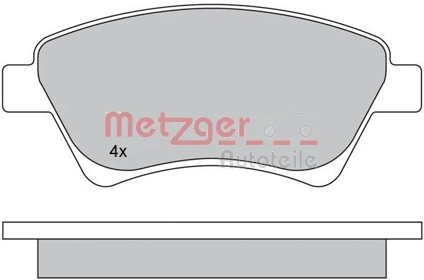 Brake Pad Set, disc brake (1170240)