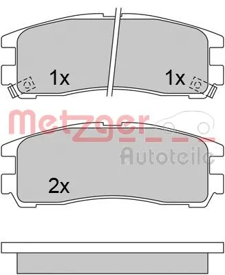 Brake Pad Set, disc brake (1170413)
