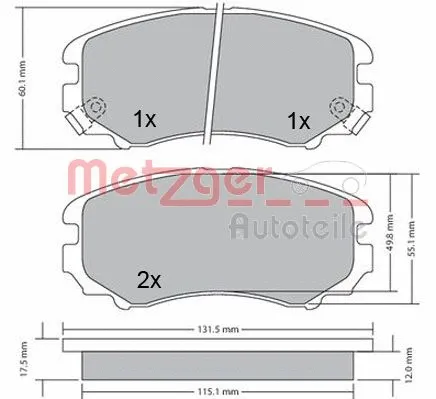 Brake Pad Set, disc brake