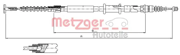 Cable Pull, parking brake (461.12)