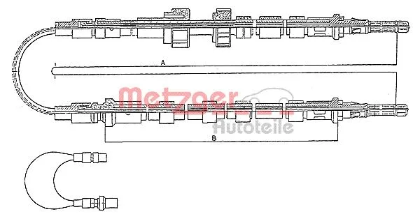 Cable Pull, parking brake (10.5352)
