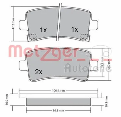 Brake Pad Set, disc brake