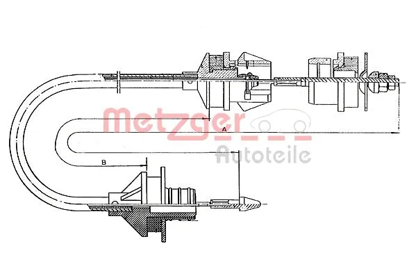 Cable Pull, clutch control (11.2242)