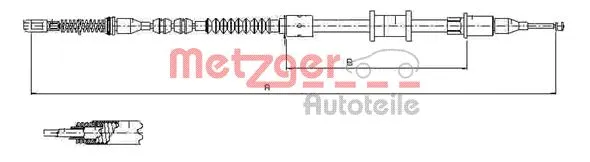 Cable Pull, parking brake (11.5923)