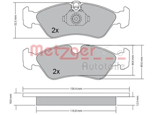 Brake Pad Set, disc brake (1170235)