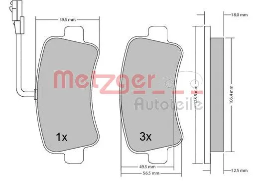 Brake Pad Set, disc brake