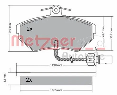 Brake Pad Set, disc brake